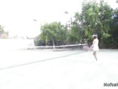 Latina tennis player fucking huge dick