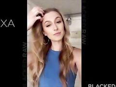 Cheeky slut Alexa Grace films herself Cheating with BBC