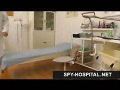 Hot latina in fishnet stockings gyno exam spy cam video